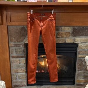 Prana Burnt Orange/Rust Denim Jeans Pants Size 10/30